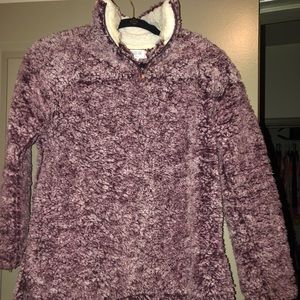 Purple Sherpa Pullover